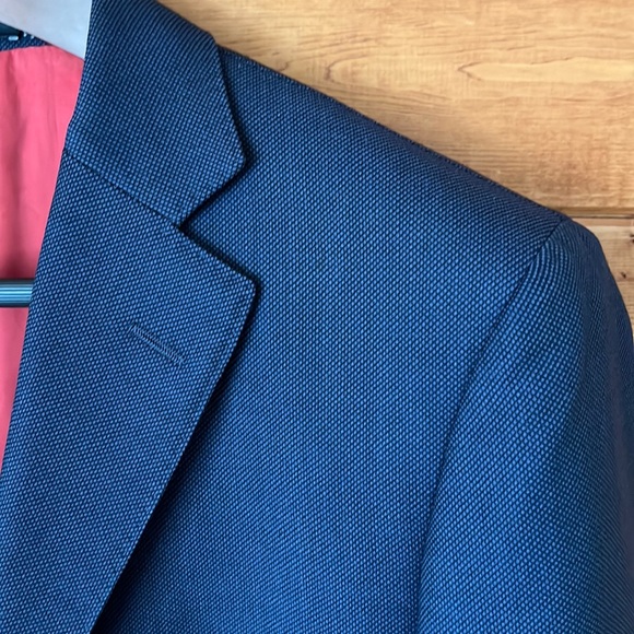 *As-is* $649 Suitsupply 42R Sienna navy birdseye suit jacket 100% Wool VBC - Picture 4 of 15